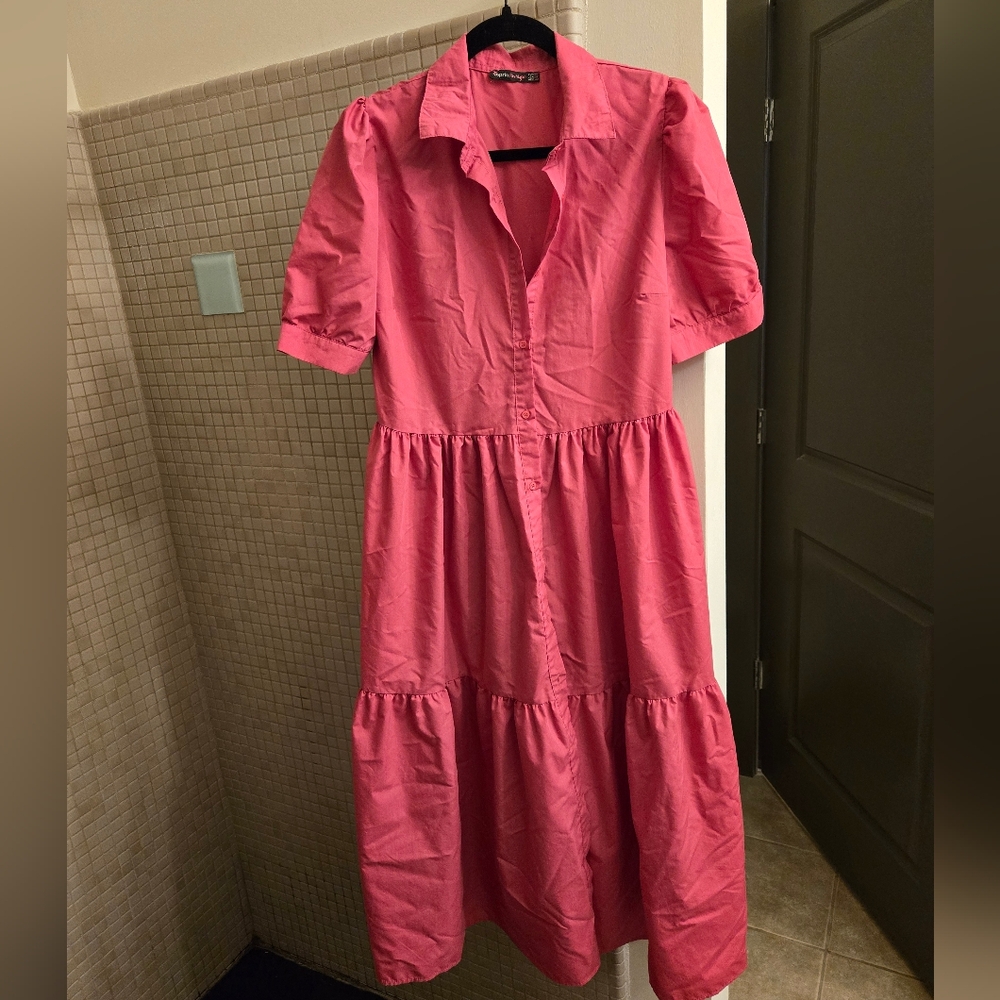 Gorgeous Pink Tiered Dress